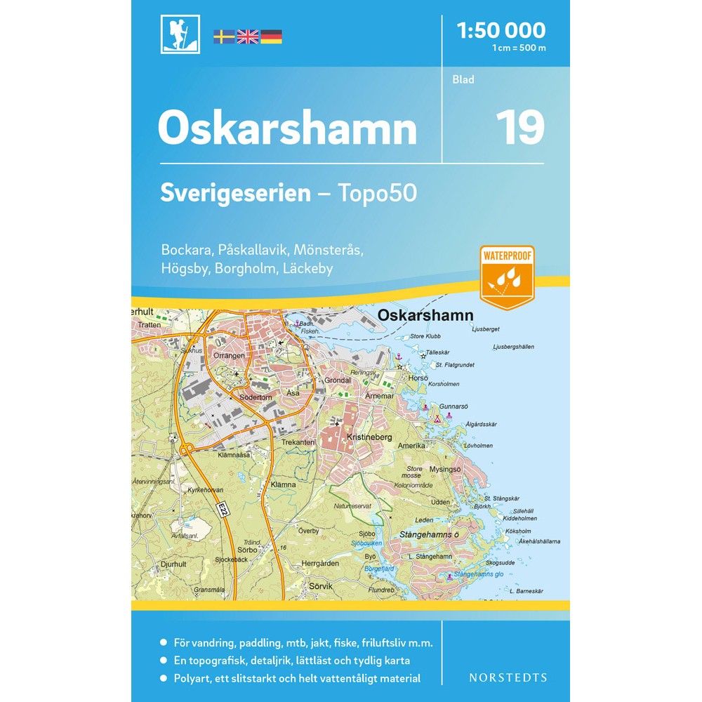 19 Oskarshamn Sverigeserien 1:50 000